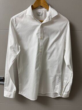 Men's White Dress Shirt, Size Medium, Jack & Jones